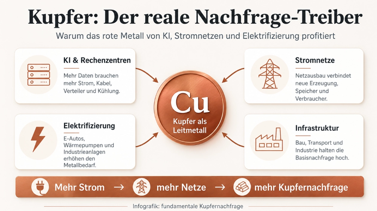 Kupfer: Der reale Nachfrage-Treiber